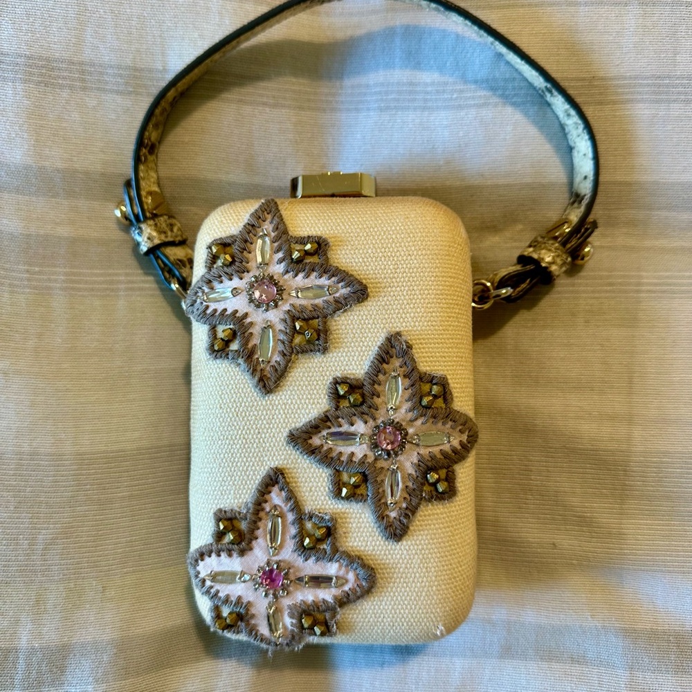 Tory Burch Embroidered Clutch